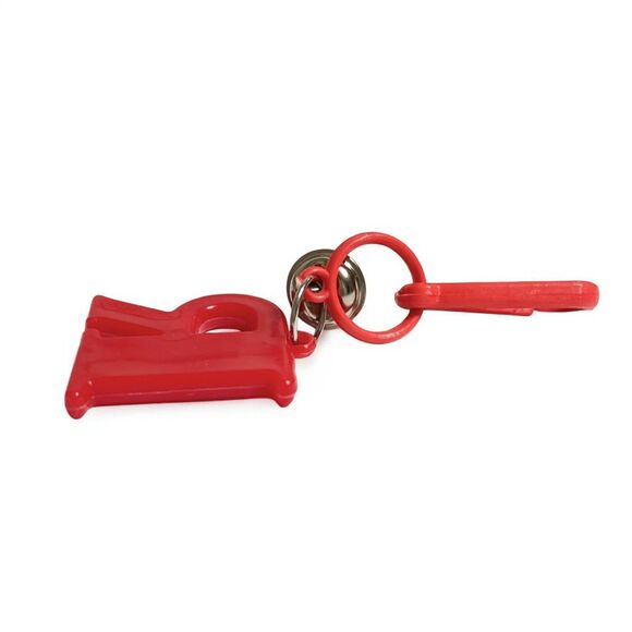 Vintage 80s Bell Charm Letter R Red Clip On Initial Alphabet Plastic Toy Jewelry - Picture 3 of 8